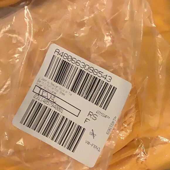 New J Jason Wu Kint Ruffle Midi Dress Yellow Sz Large - Picture 6 of 8